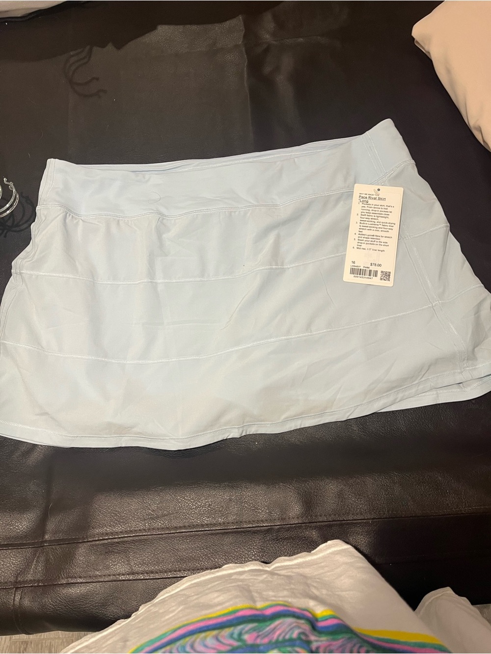 Lululemon NWT Light Blue Skort SZ 16 - Picture 3 of 7